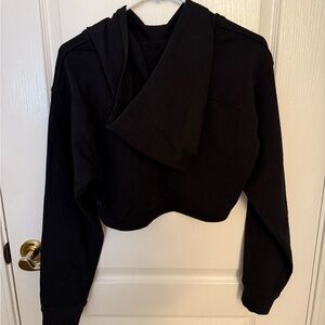 lululemon athletica Black Cropped Hoodie